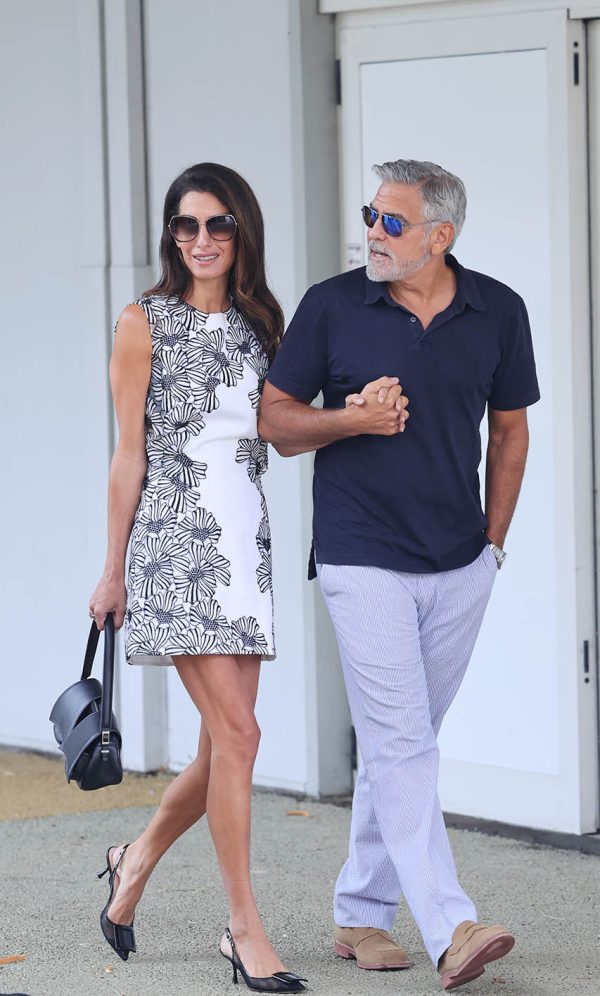H Amal και ο George Clooney στο 80ό Φεστιβάλ της Βενετίας στις 29 Αυγούστου. Photo by Jacopo Raule/GC Images