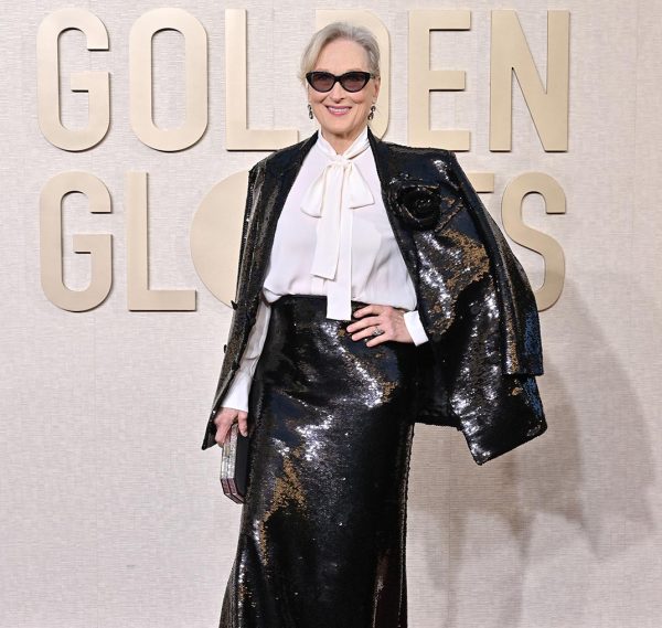 H Meryl Streep παρευρέθηκε στα 81α Ετήσια Βραβεία Golden Globe στο ξενοδοχείο Beverly Hilton στις 7 Ιανουαρίου 2024.