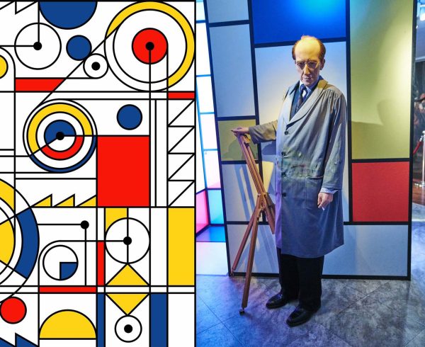 Piet Mondrian, o ζωγράφος στο Μουσείο Madame Tussauds στο Amsterdam