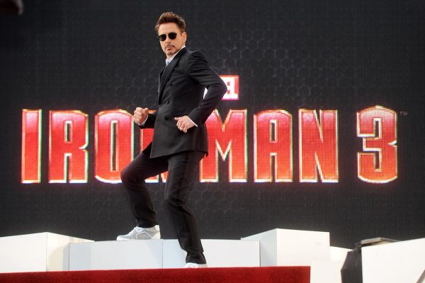 Ο Robert Downey Jr στις 13 Απριλίου στο Λονδίνο για τις ανάγκες της ταινίας 'Iron Man 3'.