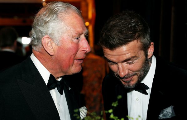 O David Beckham με τον Βασιλιά Κάρολο κάποια χρόνια πίσω