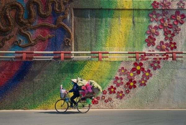“Bike with Flowers (Ποδήλατο με λουλούδια)” © Thanh Nguyen Phuc, Vietnam, Νικητής, National Awards, Travel (Ταξίδι), 2022 Sony World Photography Awards.