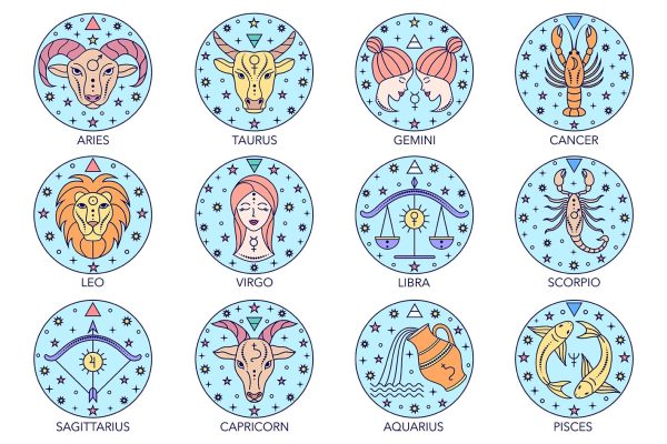 Collection of zodiac signs